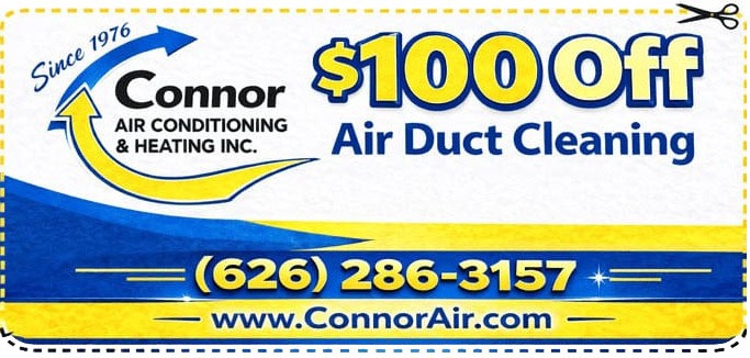 $100 Off air duct cleaning coupon